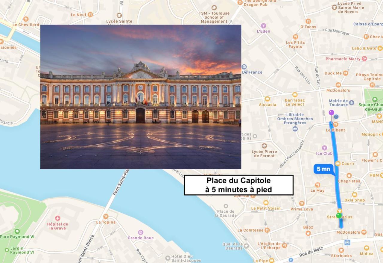 Le Capitoul - Appartement D'Exception Hypercentre De Toulouse Kültér fotó